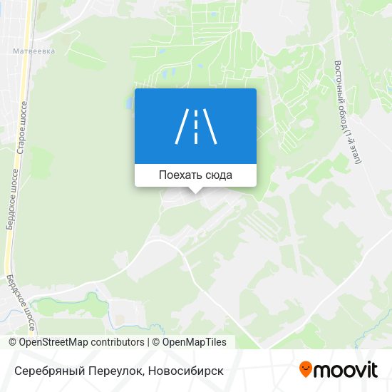 Карта Серебряный Переулок