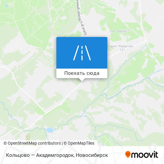 Карта Кольцово — Академгородок