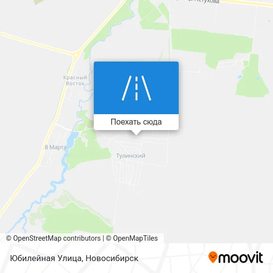 Карта Юбилейная Улица