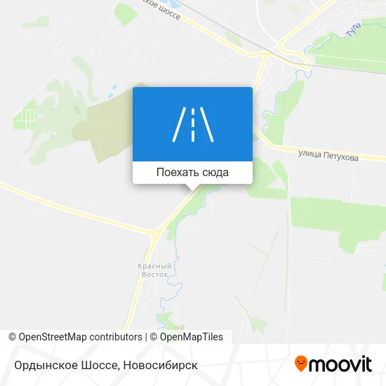 Карта Ордынское Шоссе