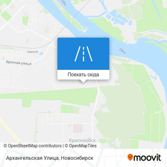 Карта Архангельская Улица