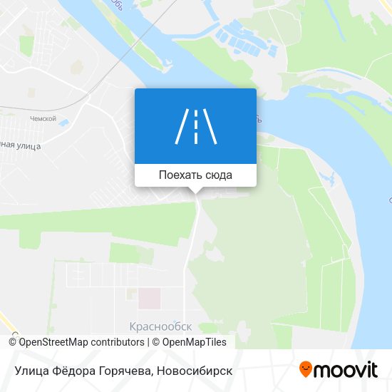 Карта Улица Фёдора Горячева