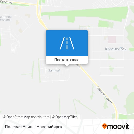 Карта Полевая Улица