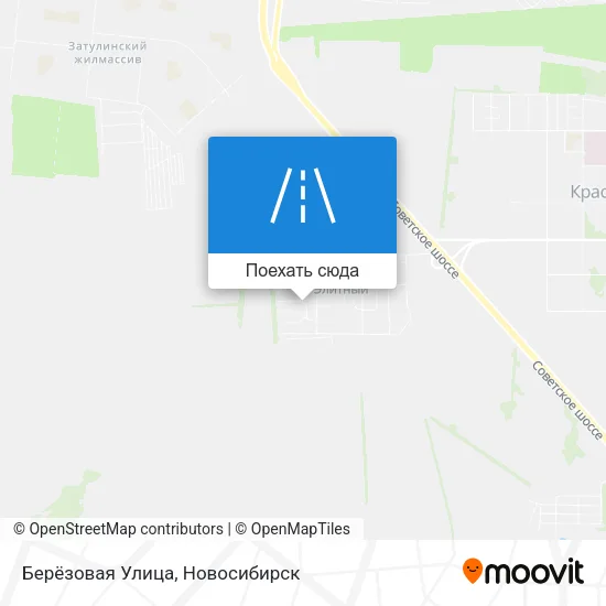Карта Берёзовая Улица