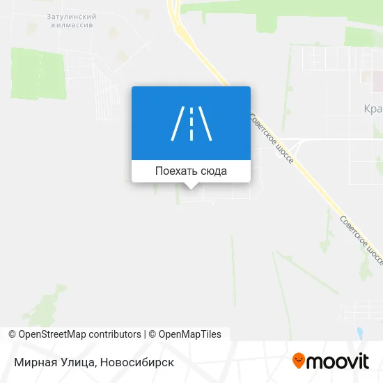 Карта Мирная Улица