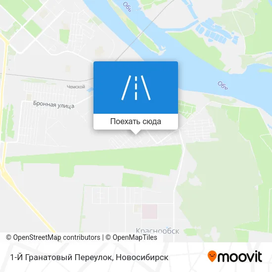 Карта 1-Й Гранатовый Переулок