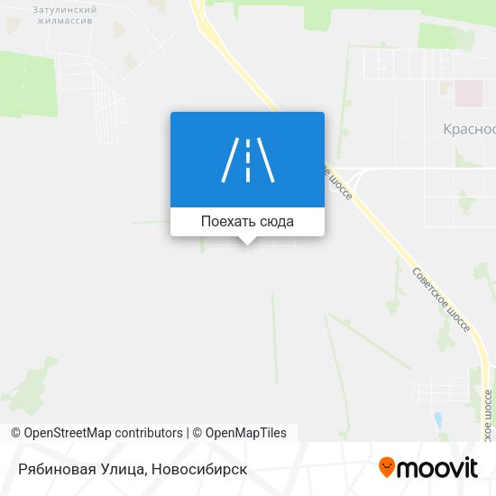 Карта Рябиновая Улица