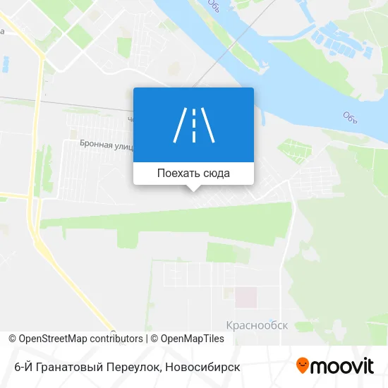 Карта 6-Й Гранатовый Переулок