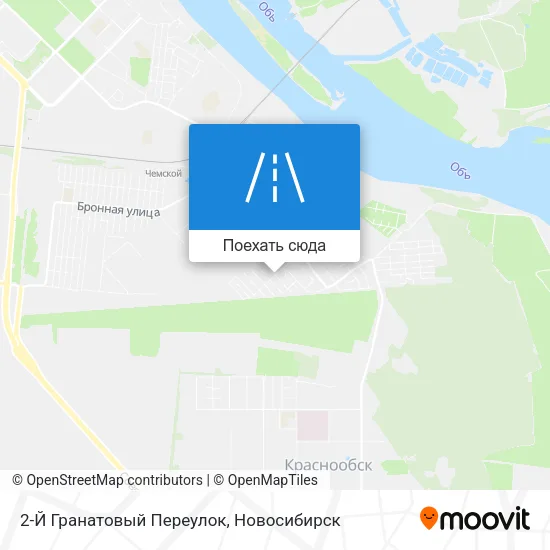 Карта 2-Й Гранатовый Переулок