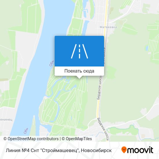 Карта Линия №4 Снт "Строймашевец"