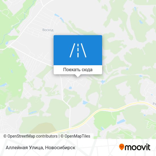 Карта Аллейная Улица