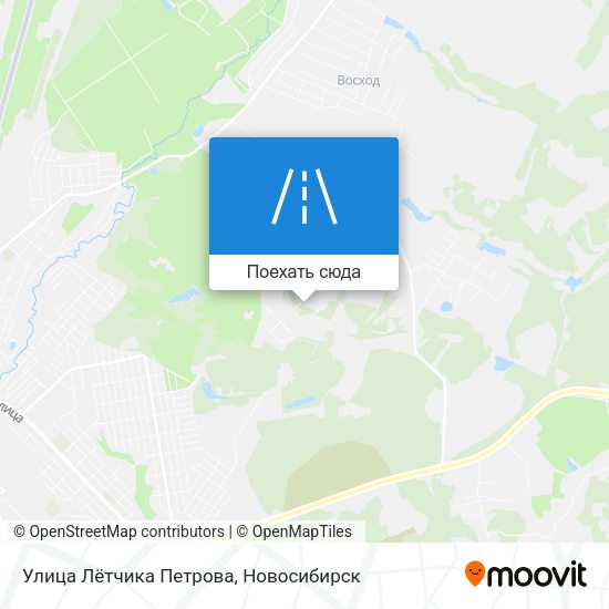 Карта Улица Лётчика Петрова