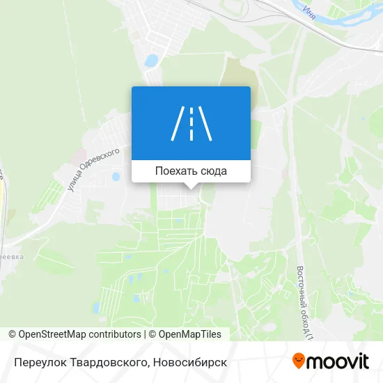 Карта Переулок Твардовского