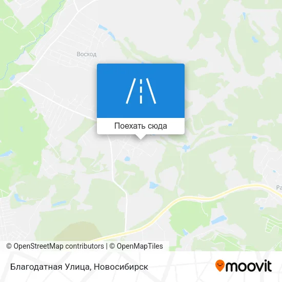 Карта Благодатная Улица