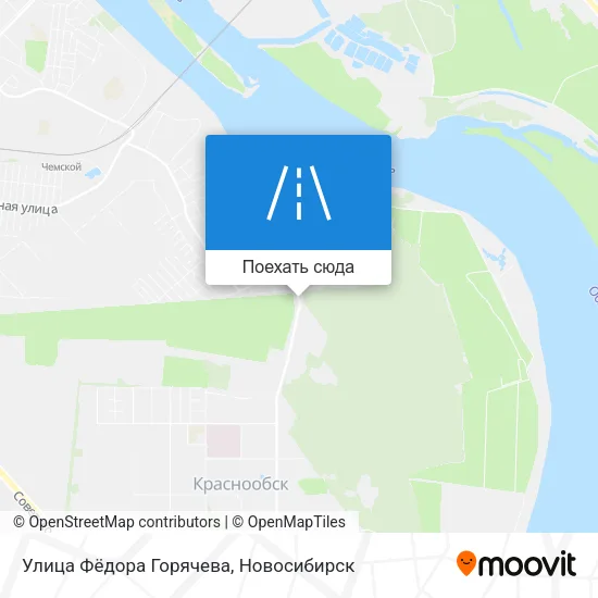 Карта Улица Фёдора Горячева