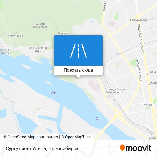 Карта Сургутская Улица