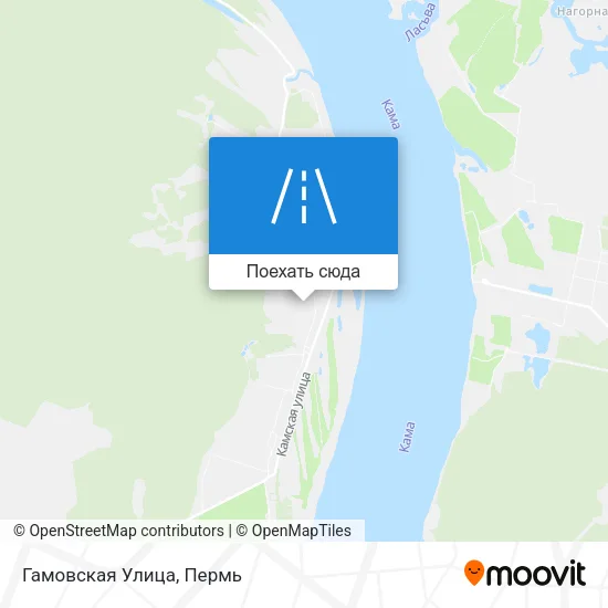 Карта Гамовская Улица