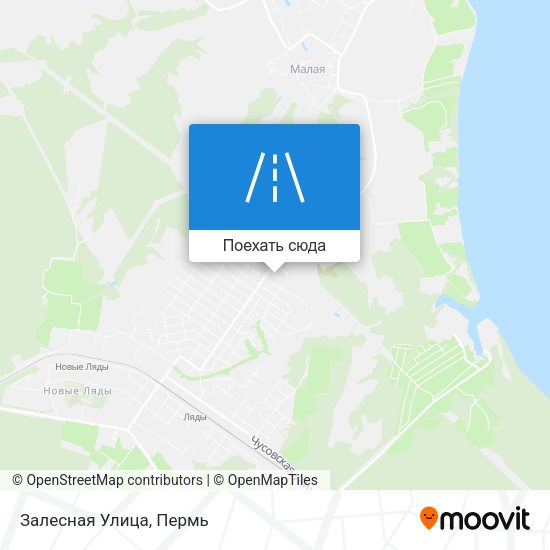 Карта Залесная Улица