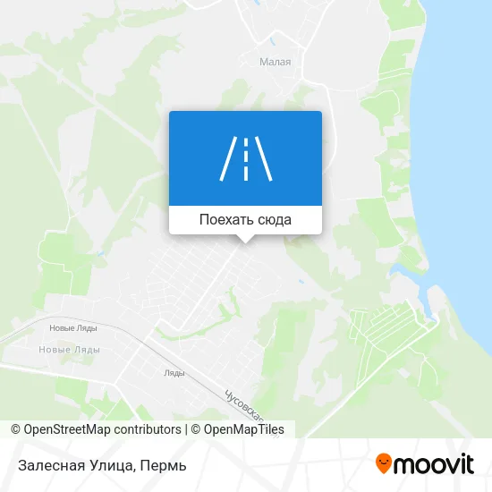 Карта Залесная Улица