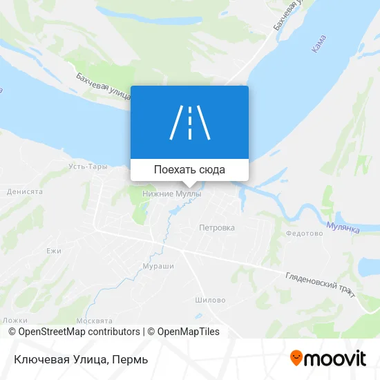 Карта Ключевая Улица