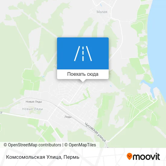 Карта Комсомольская Улица