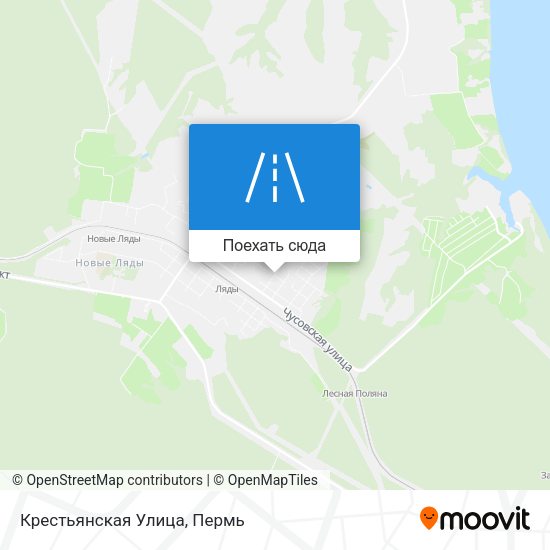 Карта Крестьянская Улица