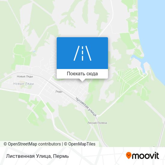 Карта Лиственная Улица