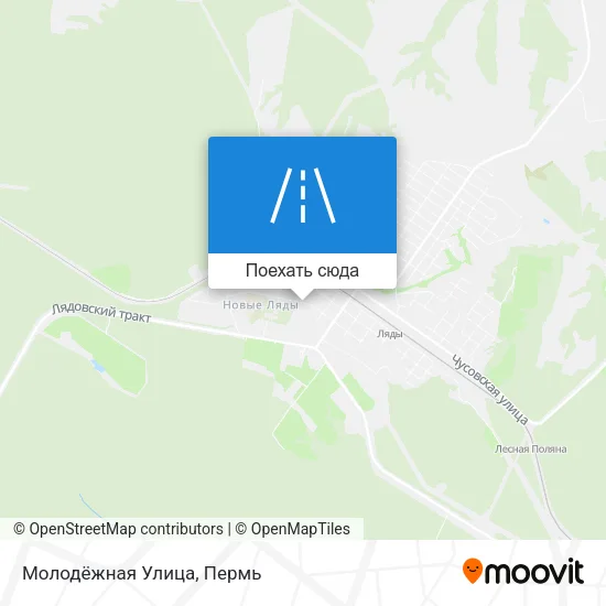 Карта Молодёжная Улица