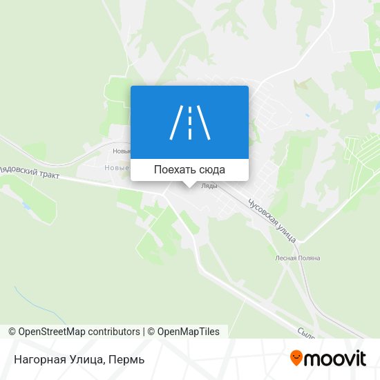Карта Нагорная Улица