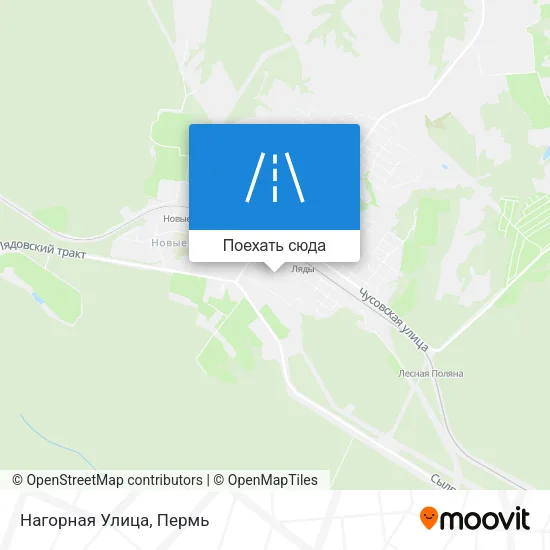 Карта Нагорная Улица