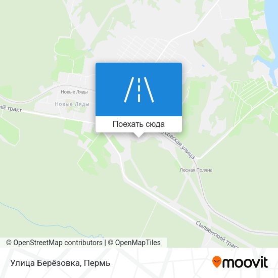 Карта Улица Берёзовка