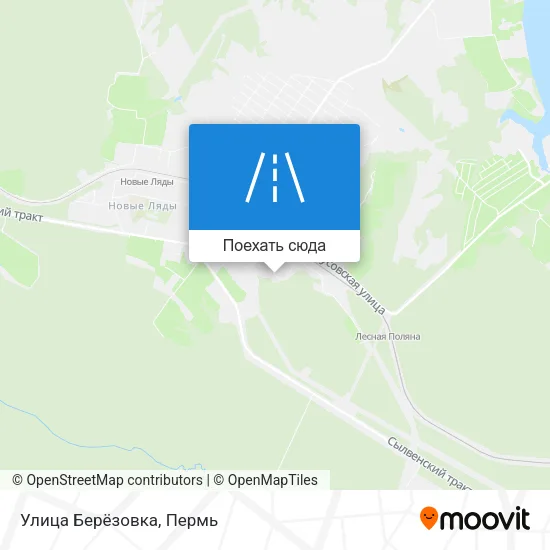 Карта Улица Берёзовка