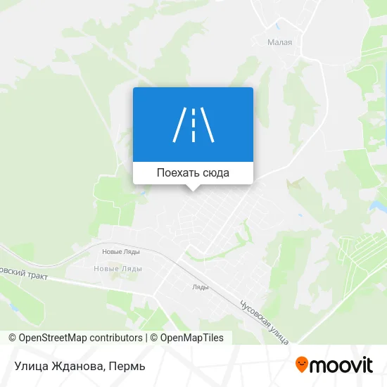 Карта Улица Жданова