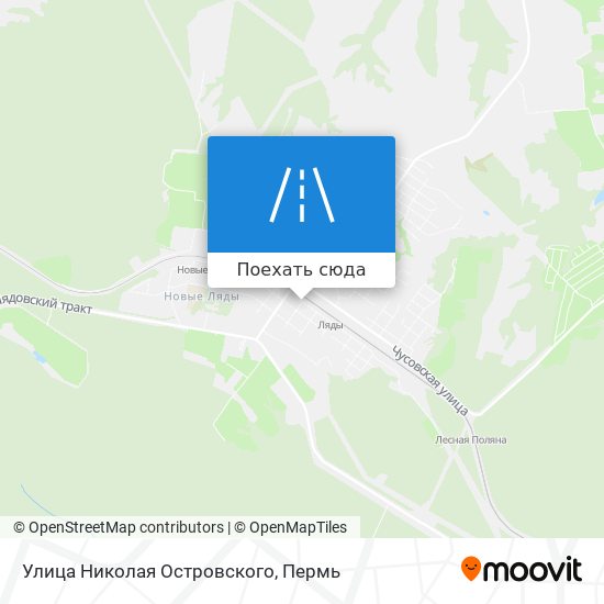 Карта Улица Николая Островского