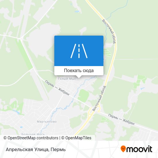 Карта Апрельская Улица