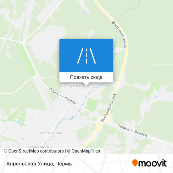 Карта Апрельская Улица