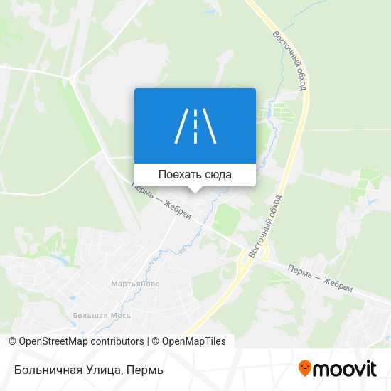 Карта Больничная Улица