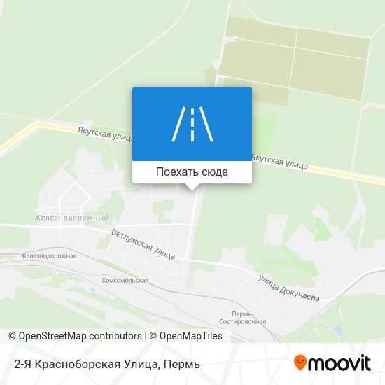 Карта 2-Я Красноборская Улица