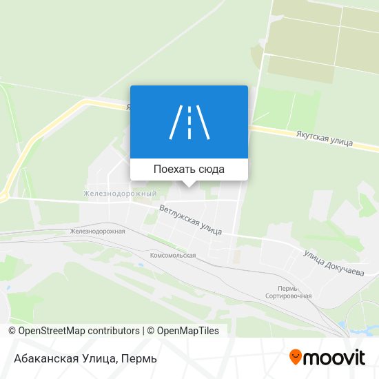 Карта Абаканская Улица