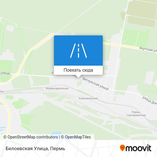 Карта Белоевская Улица