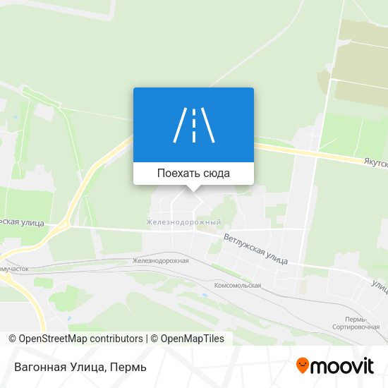Карта Вагонная Улица