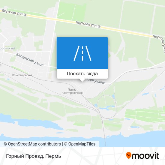 Карта Горный Проезд