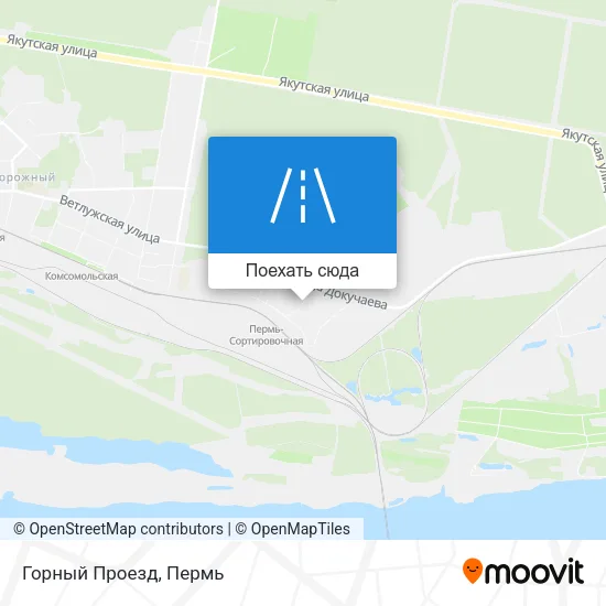 Карта Горный Проезд