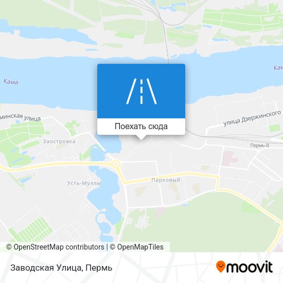 Карта Заводская Улица