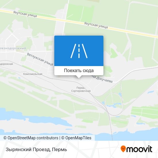 Карта Зырянский Проезд
