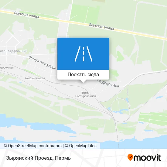 Карта Зырянский Проезд