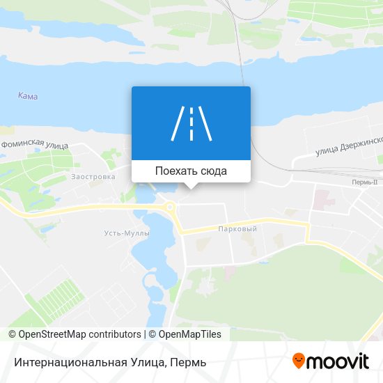 Карта Интернациональная Улица
