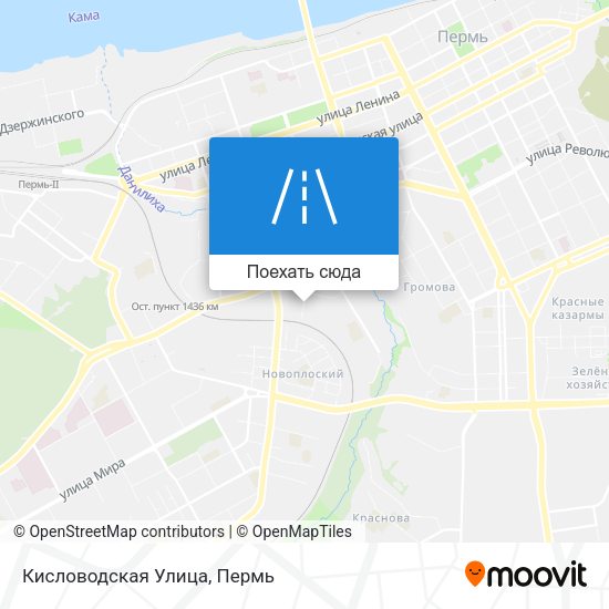 Карта Кисловодская Улица