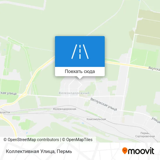Карта Коллективная Улица