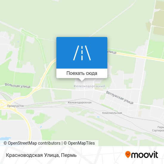 Карта Красноводская Улица